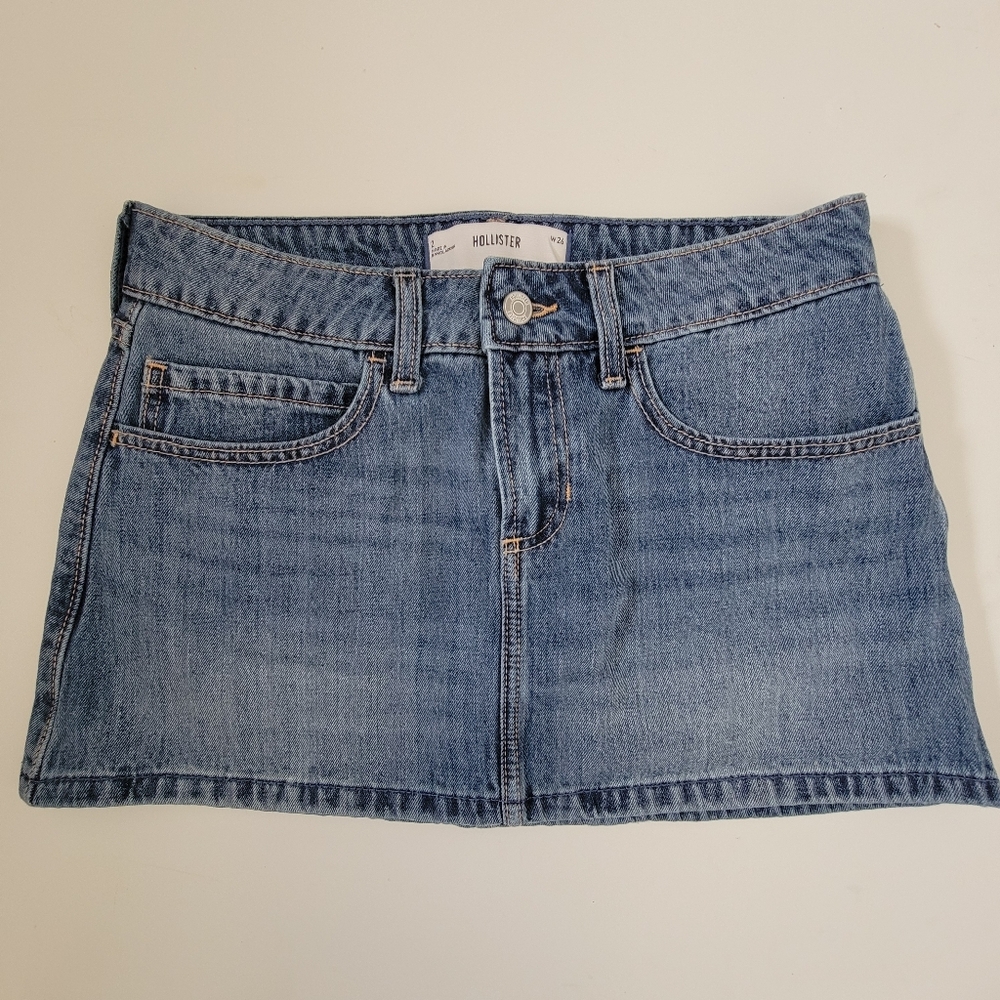 Hollister Blue Denim Skirt w/ Shorts